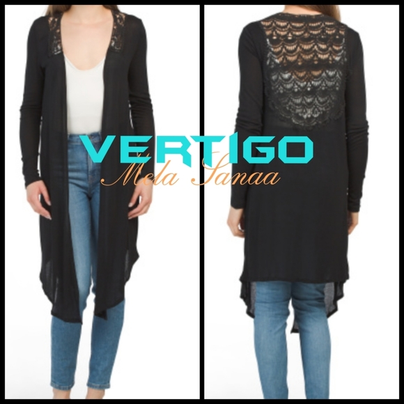 Vertigo Paris Sweaters - VERTIGO Boho Crochet Knit Cardigan